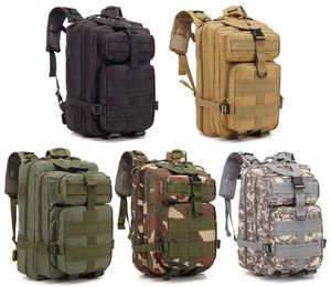 Açık Kamp Taktik Çanta Eğitim Ekipmanı Sırt Çantası 30L Büyük Kapasiteli Dağcılık Çantası Kampı Su Geçirmez 3D Backpack8314440