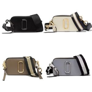 Crossbody Leather Bag Designer Wallet Fashionable Men's and Women's Camera Bag Classic Wide Shoulder Strap Single Shoulder Bag