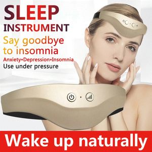 Умный инструмент для сна, электрический массажер для головы, облегчение мигрени, беспроводной акупунктурный массажный терапевтический прибор 240110