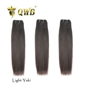 Light Yaki Straight 3 пучка Бразильские 100% человеческие волосы Last Years Can WandCurls 1224 Queen Weave Beauty 240110