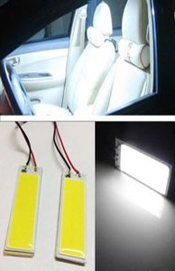 4 unidades de automóvel xenon HID 36 COB LED Dome Map Light Bulb Auto Car Interior Panel Lamp 12V 55006000K w T10 BA9S Festoon Adapter4415724