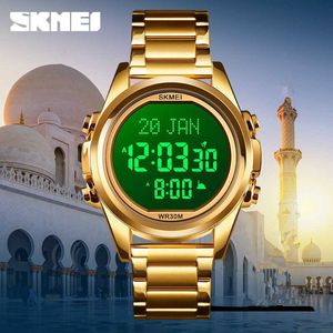 Diğer saatler El Sahar Azan Müslüman Dua için Qibla Pusula İslam Arka Işığı Spor Saati Hicri Takvim veya Al Fajrhkd2306928 içerir