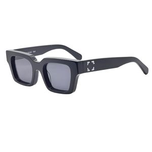 hot 008 occhiali da sole polarizzati firmati per uomo donna uomo cool hot moda classico piatto spesso nero bianco montatura occhiali di lusso uomo occhiali da sole UV400 con scatola originale