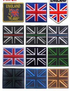 Patches bordados de bandeira britânica, emblema do reino unido, bandeira nacional, emblema tático militar, bandeiras da união jack, braçadeira patch1467795