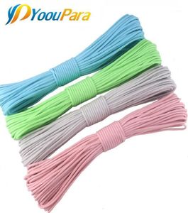 Karanlık Naylon Paracord'da Glow 550 7Strands Survival Luminous Parachute Kordosu Kartal Halat Açık Mekan Kamp Ekipmanları6799235