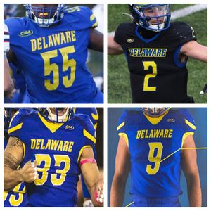 Delaware College Football Mens Women Youth Giovane tutte le maglie cucite 14 Ryan O'Connor 5 Joshua Youngblood 16 Noah Sanders 21 Marcus Yarns 4 Nick Minicucci