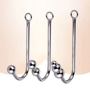 Anal Hook Stainless Steel Sex Toys for Man Metal Butt Hook Dilator Prostate Massager Chastity Device Anal BDSM Gay Fetish Toys 240110