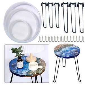 Equipments DIY Large Round Table Silicone Mold Table Stool Epoxy Resin Mold Jewelry Tool Jewelry Mold