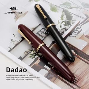 Jinhao 9019 Fountain Pen Transparent Color Resin luxury Pens 0380507mm Fine Nib Office School Supplies Stationery 240111
