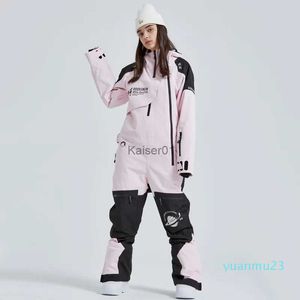 Tute da sci 2023 Donna Uomo Unisex Tuta da salto da sci Outdoor Abbigliamento da neve di alta qualità Impermeabile antivento Snowboard Tuta da sci monopezzo Tuta