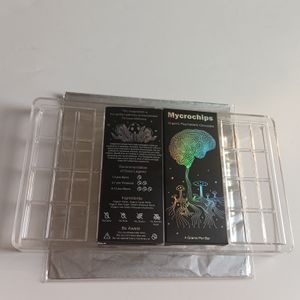 Scatole per imballaggio di barrette di cioccolato ologramma Mycrochips 4G con involucro di lamina d'oro per stampo compatibile