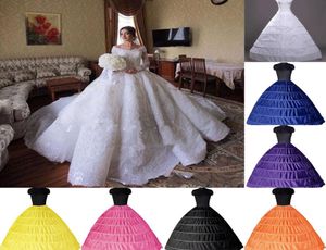 2020 Ucuz Balo Elbise 6 Hoops Petticoat Düğün Slip Crinoline Gelin Anayasası Layes Quinceanera Elbisesi için 6 Hoop Etek CPA24665071