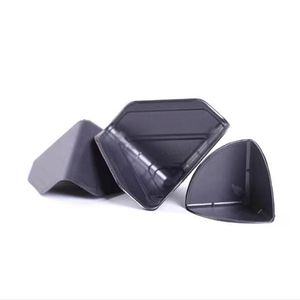 Tapa protectora de esquina triangular de plástico negro, 3,5 cm x 3,5 cm, para guardias de esquina de caja de cartón exprés