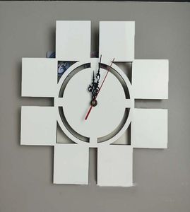 10 шт. DHL процессные часы DIY po дизайн 12 дюймов термосублимационный дизайн термотрансферная печать по дереву настенные часы из МДФ только Cl4900011