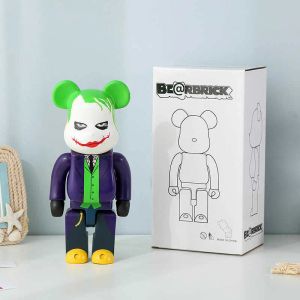 Action Toy Figures 2023 Bearbrick 400 28cm Bear Brick Action Figures Hot Fashionable Decoration Home Toys With Anime Cartoon Modle Collection