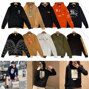 Bebek Hoodie Designer Sweater Hoodie Kadınlar Pamuk Erkekler Gevşek Kazak Hoodie Burb Uzun Kollu Sweatshirt Kapşonlu Sonbahar/Kış Moda Klasik