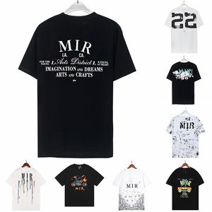 Amirs Designer-Herren-T-Shirts, ein Damen-Miri-bedrucktes Mode-Mann-T-Shirt, lässige T-Shirts, Amiry-Kurzarm-Polo, Luxus-Hip-Hop-Streetwear-T-Shirts, Größe S-XL