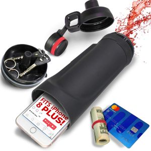 Gizli bölmeli su şişesi güvenli gizli telefon cebinde saklanma saklı hap düzenleyicisi plastik fincan gizli para sürpriz hediye 240111