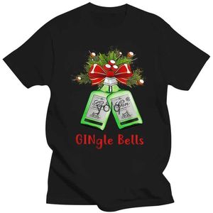 Erkek Tişörtler Gingle Bells Noel Üstleri Tee T Shir Gin Tonik Fan Hediye Fikir Mevcut Erkekler Lady L360 Yuvarlak NE NE TOPS T-Shirtyolq