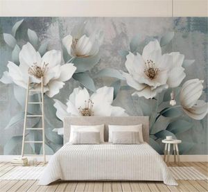 Обои с цветочным принтом для стен в стиле ретро, простой тисненый цветок, персонализируйте свои любимые обои премиум-класса с атмосферой для украшения интерьера6667994