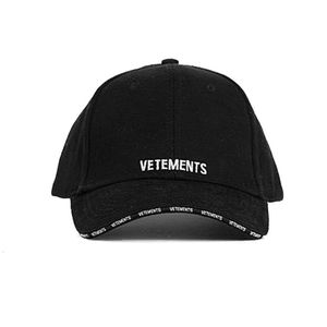 Top Caps kaliteli beyaz vetementler moda beyzbol şapkası erkek 1 1 Vetements Kadın Nakış Şapkaları VTM Caps Satıyor 230215