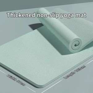 Yoga Mat with a Thickness of 10mm Anti Slip Pilates Fitness Mat Environmentally Friendly Tear Resistant WOMEN'S Yoga Mat 240111