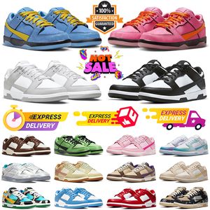 nike dunks dunk dunks low PANDA TRIPLO PINH Rosa Sapas de corrida baixa homens homens tênis médios Olive Miami Hurricanes