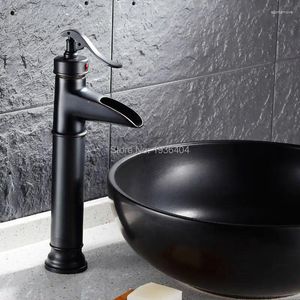 Banyo lavabo musluklar su kuyuları antika retro havza mikser musluklar güverte monte tek tutucu siyah musluk b3236