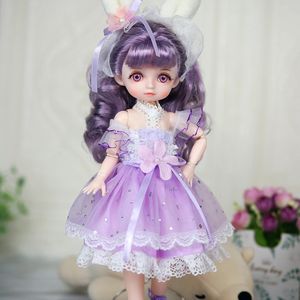 DBS Dream Peri Doll 16 BJD Kar Kraliçesi Makyaj Saç Gözleri Giysileri Ayakkabıları Kızlar Anime SD 240111