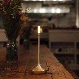 Night Lights Table Lamp for Bedroom Rechargeable Wireless Touch Light Camping Candle Creative Atmosphere Lamps USB-C Desk Night Lighting YQ240112