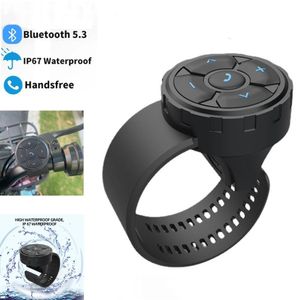 Controls Wireless Bluetooth 5.3 media Button Remote Controller Motorcycle Helmet Earphone Car Steering Wheel MP3 Music Play For Phones