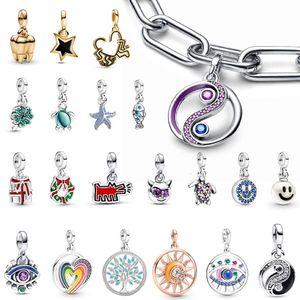 2024 Hot Sale New Charm Heart Styling Double Link Fit Original Me Bracelet For Women DIY Jewelry Fashion Birthday Gift Making
