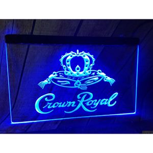 Led Neon Sign Crown Royal Derby Viski Nr Beer Bar Pub Kulübü 3D İşaretler Işık Damlası Teslim Işıkları Aydınlatma Tatil DH0DI