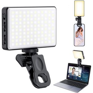 LED Selfie Light Phone Fill 120 3000mAh Rechargeable Portable Video for Tiktok Vlog Conference 240111