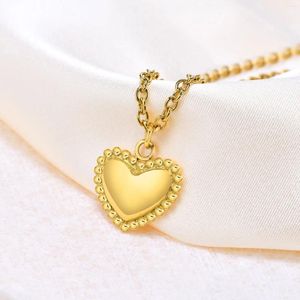 Ожерелья с подвесками Danity Forever Love Heart, элегантное ожерелье из нержавеющей стали, регулируемые подвески, ювелирные изделия для женщин, жены, мамы