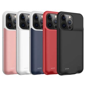 6000 мАч для iPhone 15 14 13 Pro Max 12 11 mini тонкий силиконовый портативный внешний аккумулятор Smart Power Banks зарядное устройство резервный чехол ZZ