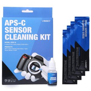 Acessórios VSGO DSLR Camera Sensor Cleaning Swab Kit 12pcs com solução de limpeza líquida 15ml para Nikon Canon Sony Digital SLR Camera Clean