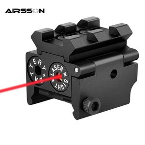 Повествования Тактические мини -красные точечные лазерные прицелы с пиковым железнодорожным креплением для пистолета для пистолетного пистолета