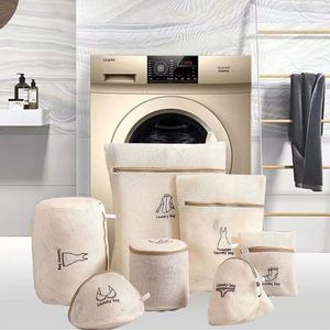 Çamaşır Çanta Seti Çamaşır Makinesi Kirli Çamaşır Torbaları Polyester Çamlanı Çantası Sutyen Koruma Net Çantası 240112
