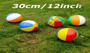 30cm12inch Надувные игрушки для пляжного бассейна Водяной мяч Летние спортивные игры Игрушечный воздушный шар на открытом воздухе Игра в воде Пляжный мяч Fun Gift5634735