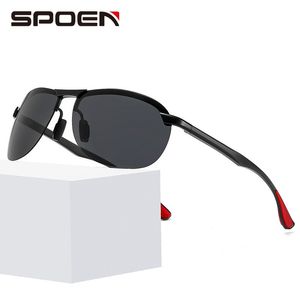 2024 новые поляризованные солнцезащитные очки из алюминия и магния, оптовая продажа, безрамные солнцезащитные очки в зеркальной коробке для мужчин для мужчин