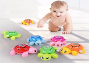 1pcs bebek kaplumbağa saati oyuncakları çizgi film hayvan kaplumbağaları mini sürünen rüzgar yukarı oyuncak eğitim çocukları klasik oyuncak rastgele renk166014741274