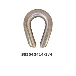SS304 stainless steel chicken heart ring steel wire rope thimble G414