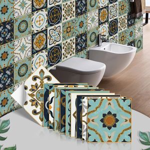 Mutfak Yapıştırıcı Çıkarma Zemin Banyo Dekorasyon Peel ve Sopa Backsplash Su geçirmez Seramik Duvar Kağıdı 3D Duvar Paneli 240112