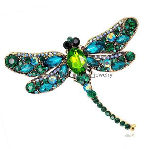 Yeni moda vintage kristal emaye yusufçuk broşlar kadınlar için mücevherler hediyeler kadın damla dağıtım dhzx5