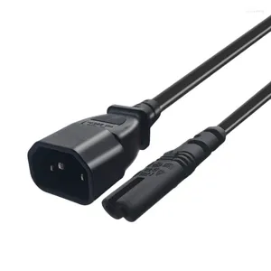 Bilgisayar Kabloları IEC 3-PIN C14 Erkek-C7 Kadın Dönüştürücü Adaptör Kablosu PDU UPS Kettle (2.0m)