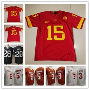 2022-23 new style 5 Bijan Robinson 3 Quinn Ewers Texas Longhorns football jersey Mens Stitched College 28 Breece #15 Brock Purdy Hall Iowa State Cyclones jerseys