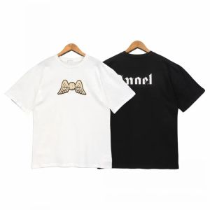 Moda Tasarımcı T-Shirt Velvet Kanatları T-Shirt Mektup Baskı Erkek Kadınlar Yuvarlak Boyun T-Shirt İlkbahar Yaz Yüksek Sokak Tarzı Yüksek Kalite Üstleri