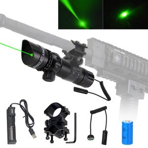 Указатели тактическое охотничье лазерное прицел 532 нм зеленый/красная точка винтовка подкрепляющего манги