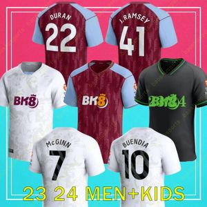 23 24 Aston Villas Futbol Formaları Martinez McGinn Camisetas Mings Buendia watkins maillot siyah kaleci 2023 2024 futbol gömlek ev uzak üçüncü çocuk kiti